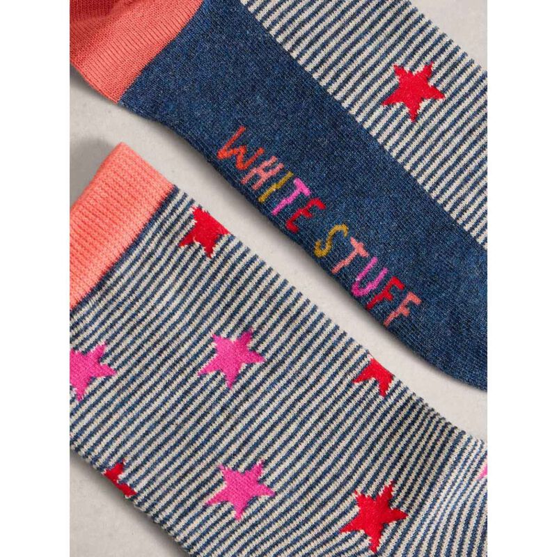 White Stuff Pattern Ankle Sock image number 3